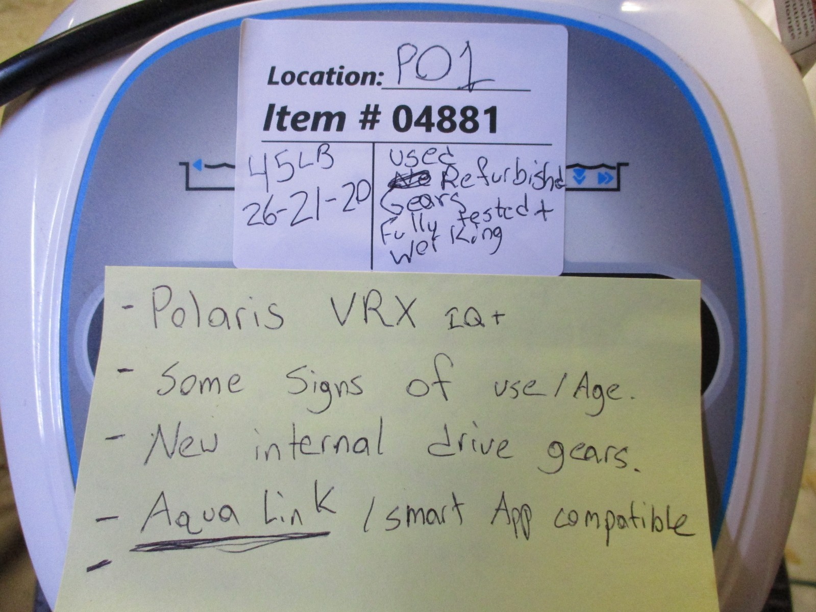 Polaris VRX iQ+ Robotic Pool Cleaner + iAquaLink Control & Dock/Caddy *READ*