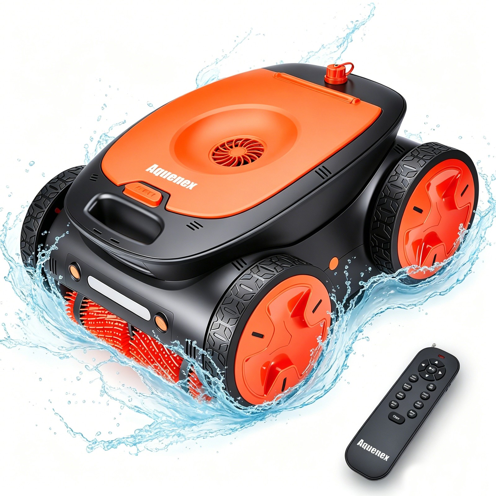 Smart Robotic Pool Vacuum Cleaner Floor/ Wall/ Waterline Remote Control 5-Motor