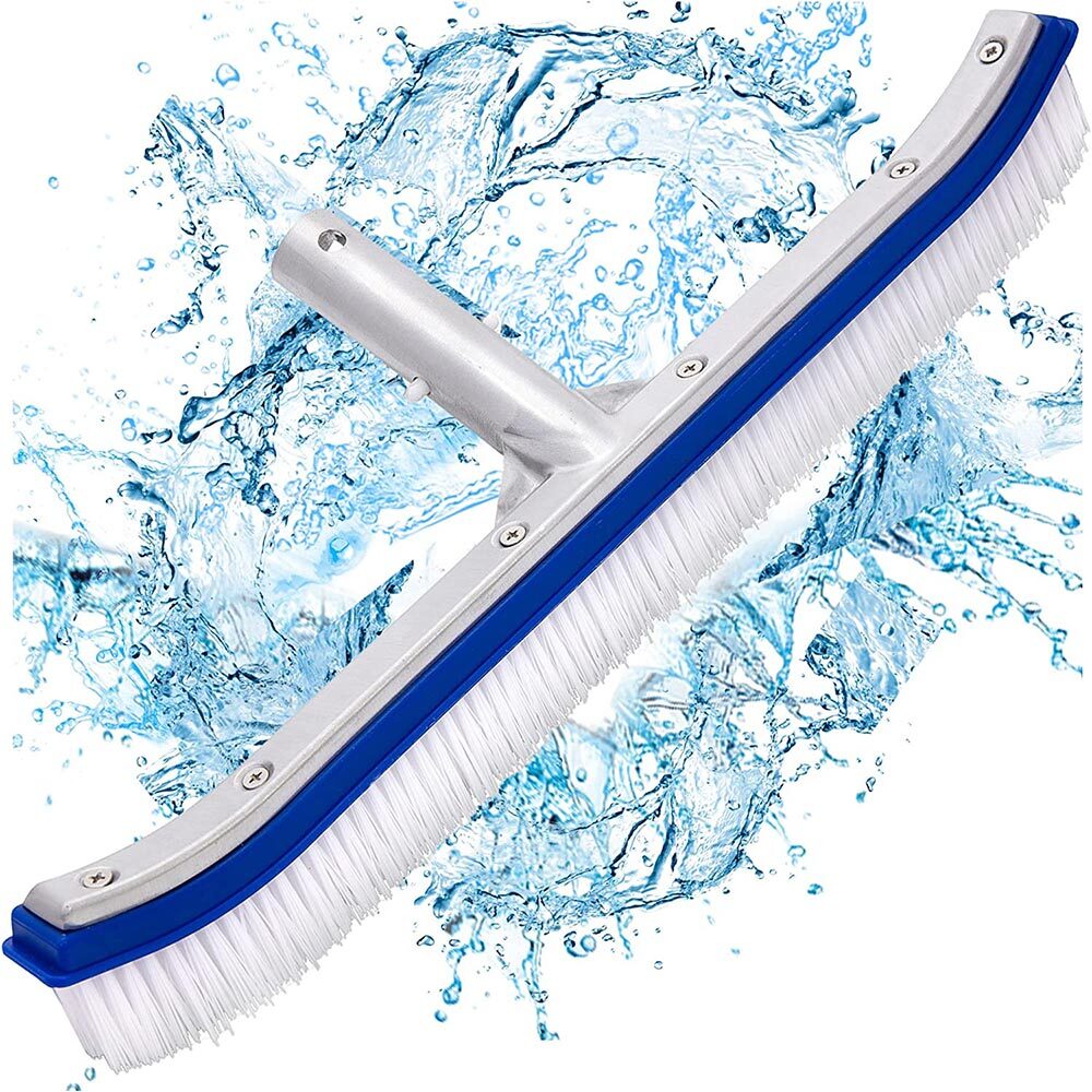 NEW 18&Prime; Curved Wall Floor Brush for In/Above Ground Swimming Pool [Brush Only]