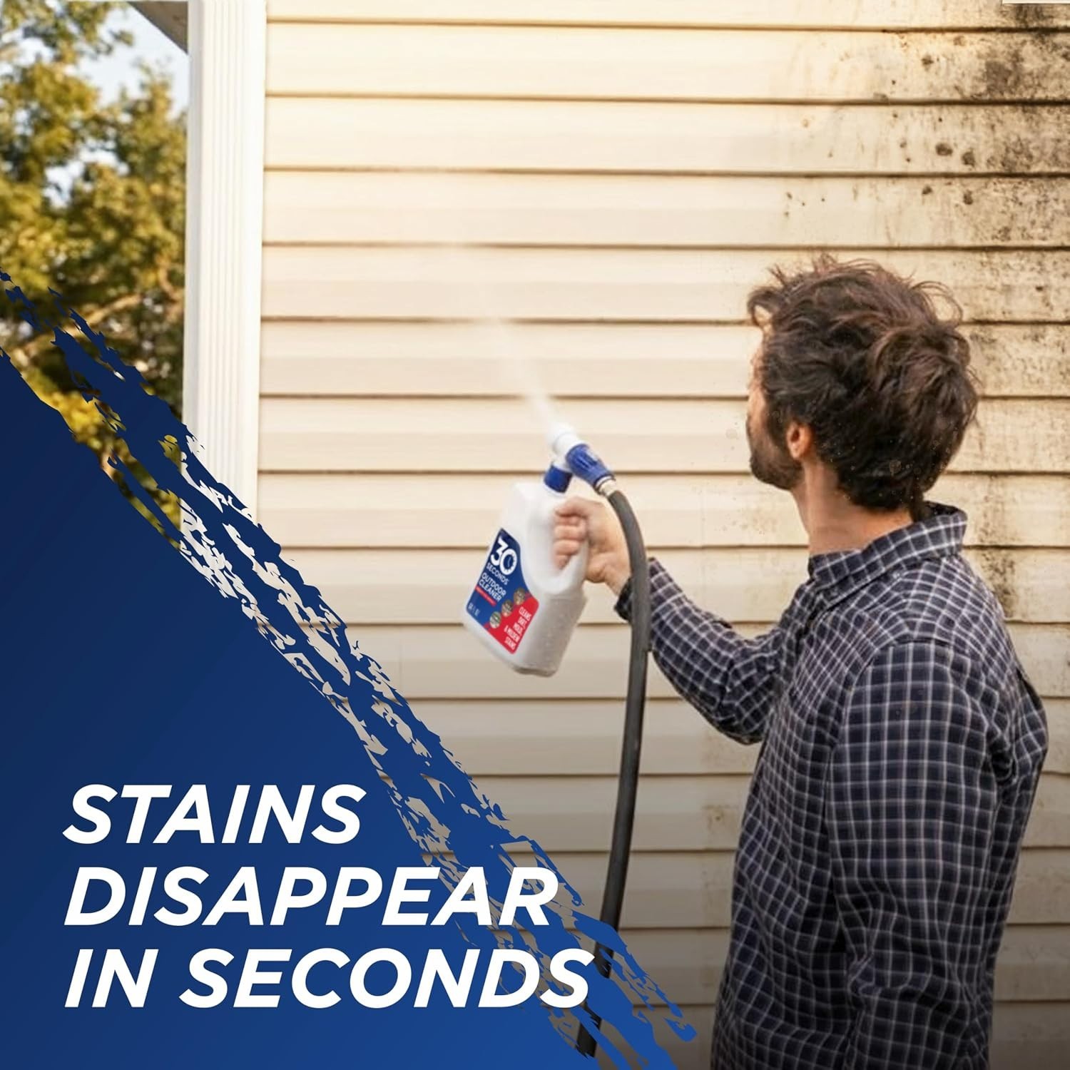 Easy to Use Outdoor Cleaner 2 Pack with Hose End Attachment for Quick Cleaning