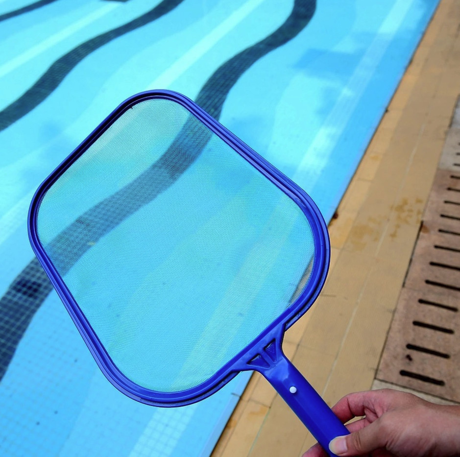 1PC Leaf Rake Mesh Frame Net: Pool Spa Skimmer Cleaner for Debris Removal – NEW