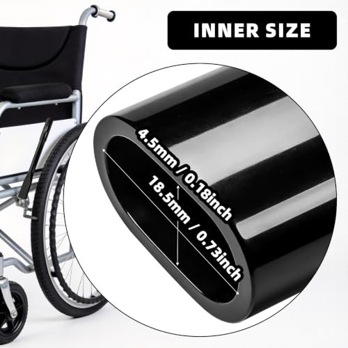 2 Pair Wheelchair Brake Extenders 6.5 Inches and 8.3 Inches Handle Extenders