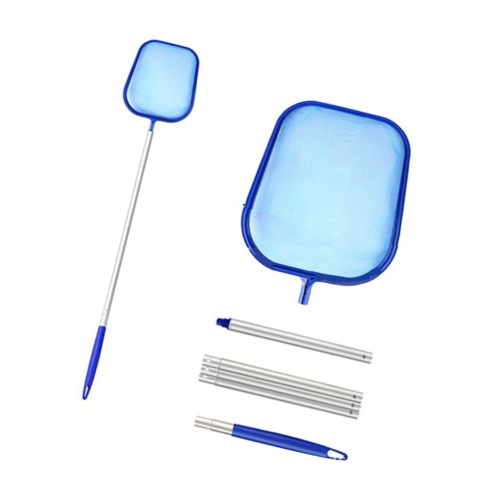 5-Section Pool Cleaning Net With Pole Shallow Skimmer
