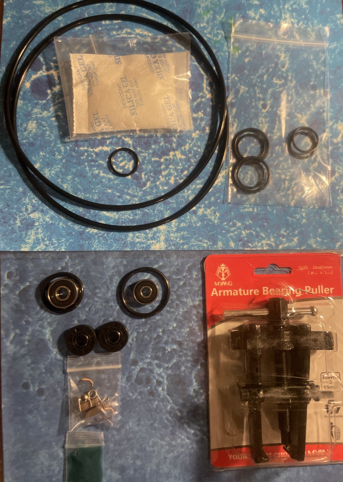 MAYTRONICS DOLPHIN IMPELLER MOTOR AND SEAL REPAIR KIT 63ZYW-A4 5500028 + Puller