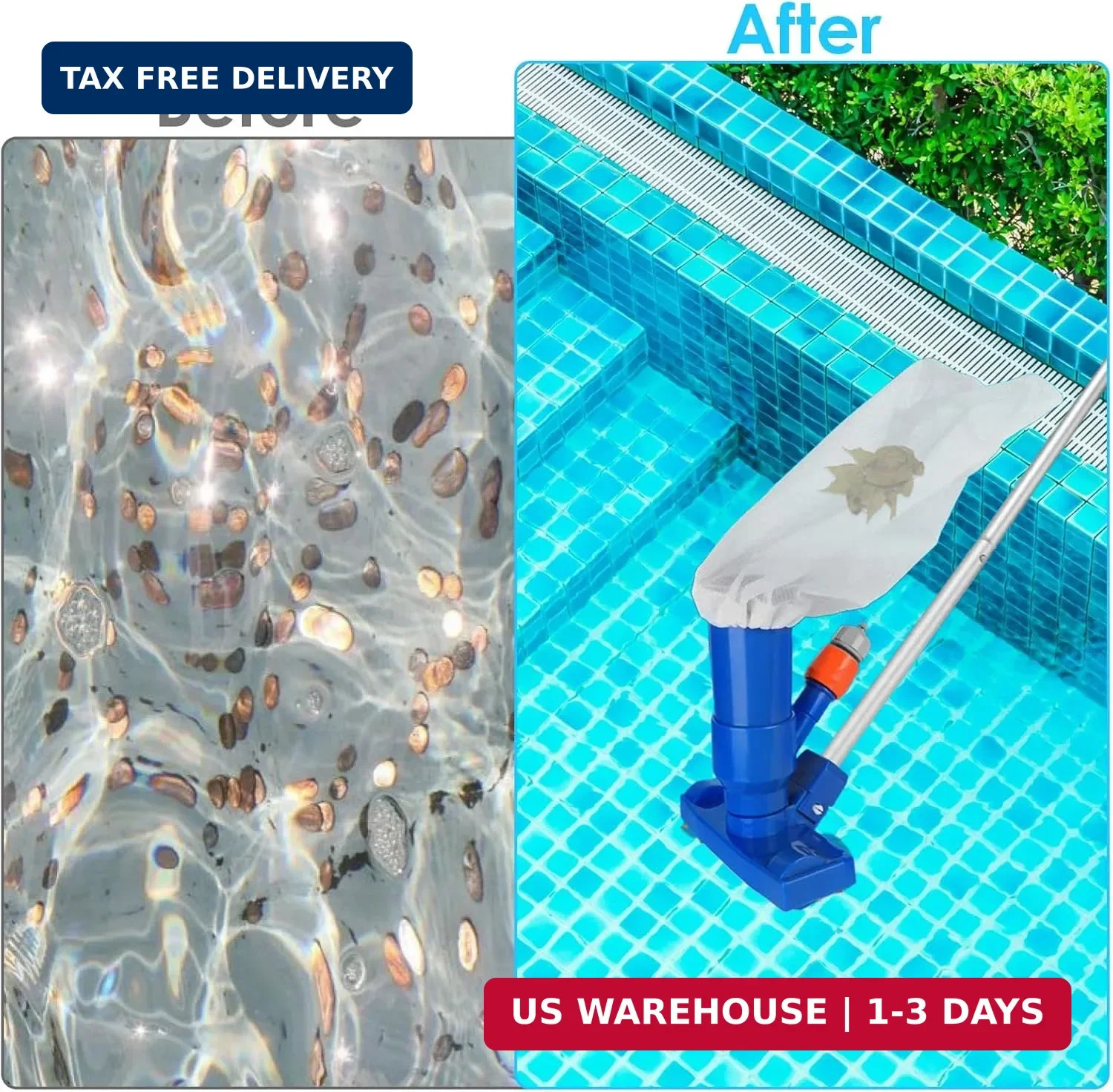 4 PCS Pool Vacuum Replacement Mesh Bag, Fine Mesh Filter Bags Pool Cleaner Bag S