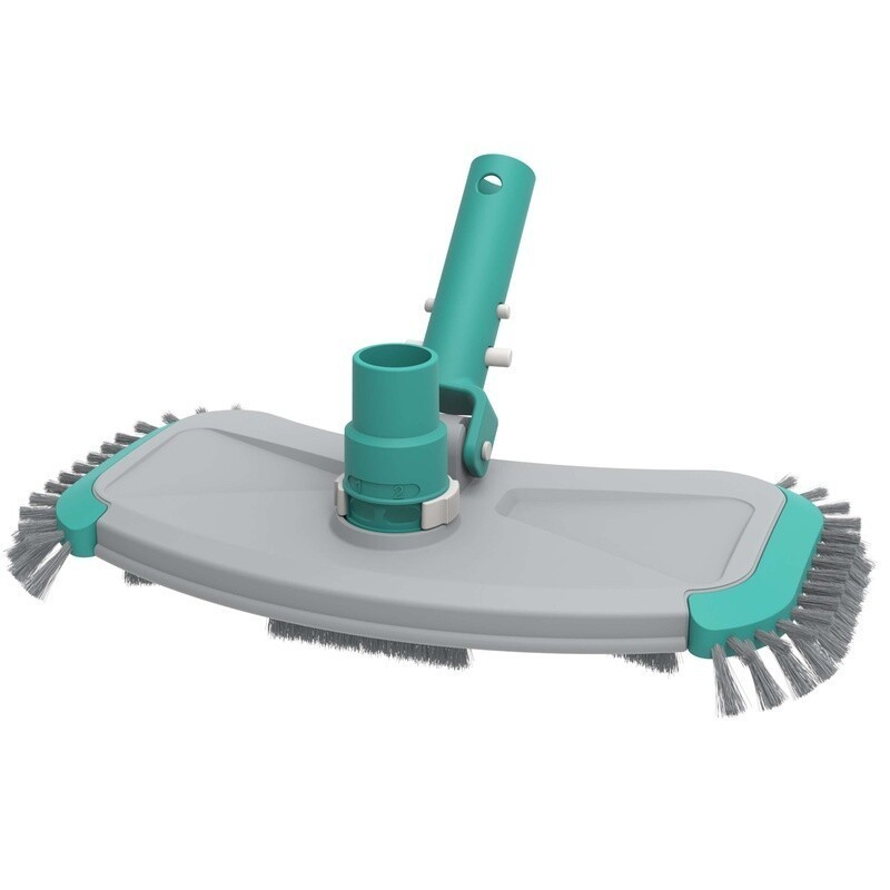 14in Pool Vacuum Head W/ Air Valve Blue Bristles Above Ground & In Ground Pools