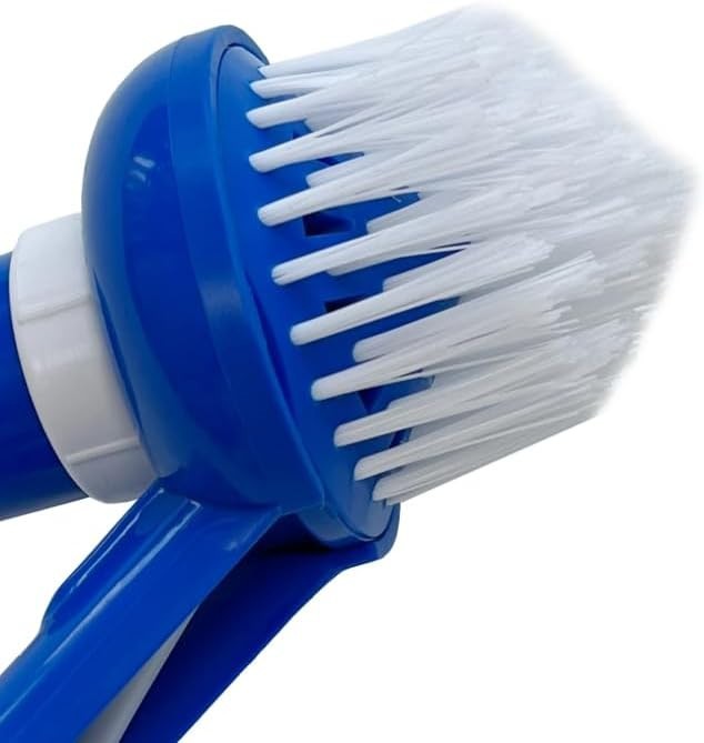 Pool Corner Vacuum Brush with Adjustable Ring for Concrete Vinyl Pools