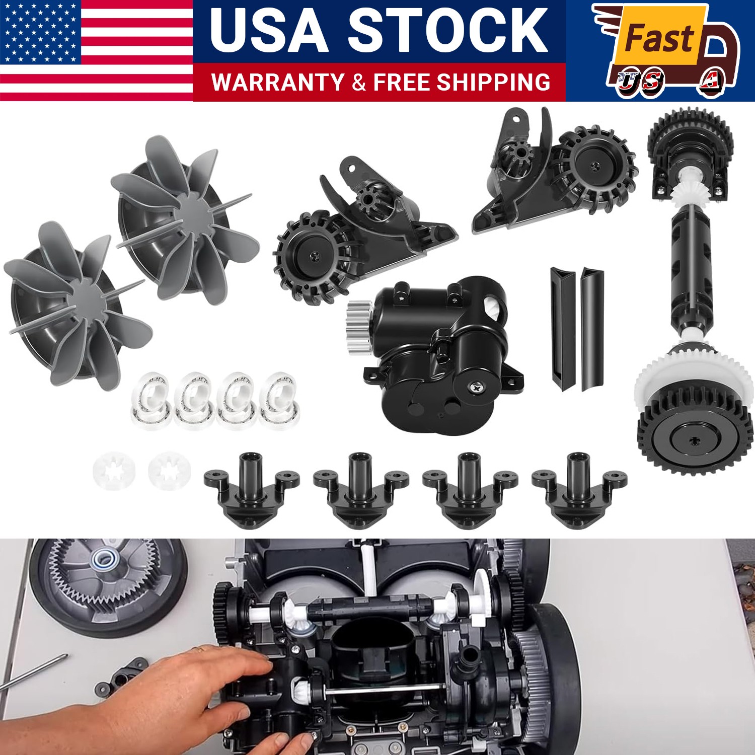 For Polaris Qua*ttro P40 P4000 Pool Cleaner R0995100 Tune Up Kit Rebuild Parts