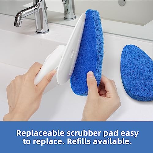 Shower Bathtub Tub Tile Scrubber Cleaning Brush with 51 » Handle, 5 Non
