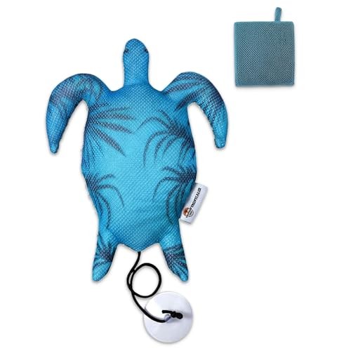 Hot Tub Scum Absorber Turtle, Scum Sponge for Hot Tub & 1-Pack + Cleaning Cloth