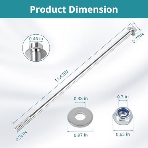 2 – Pack 304 Stainless Steel Front Control A – Arm Bolt Kit for Polaris UTVs