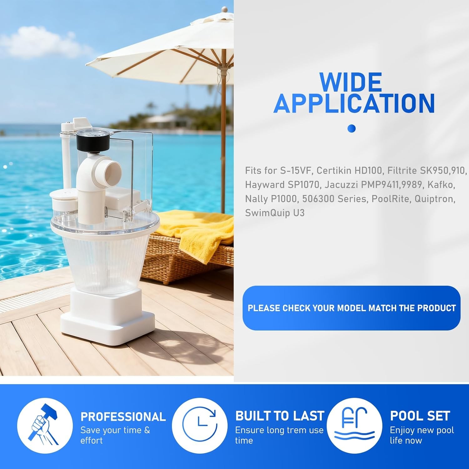 R211100 Vac-Mate Pool Cleaner Dispenser Box, Multi-Function Vacuum Skimmer