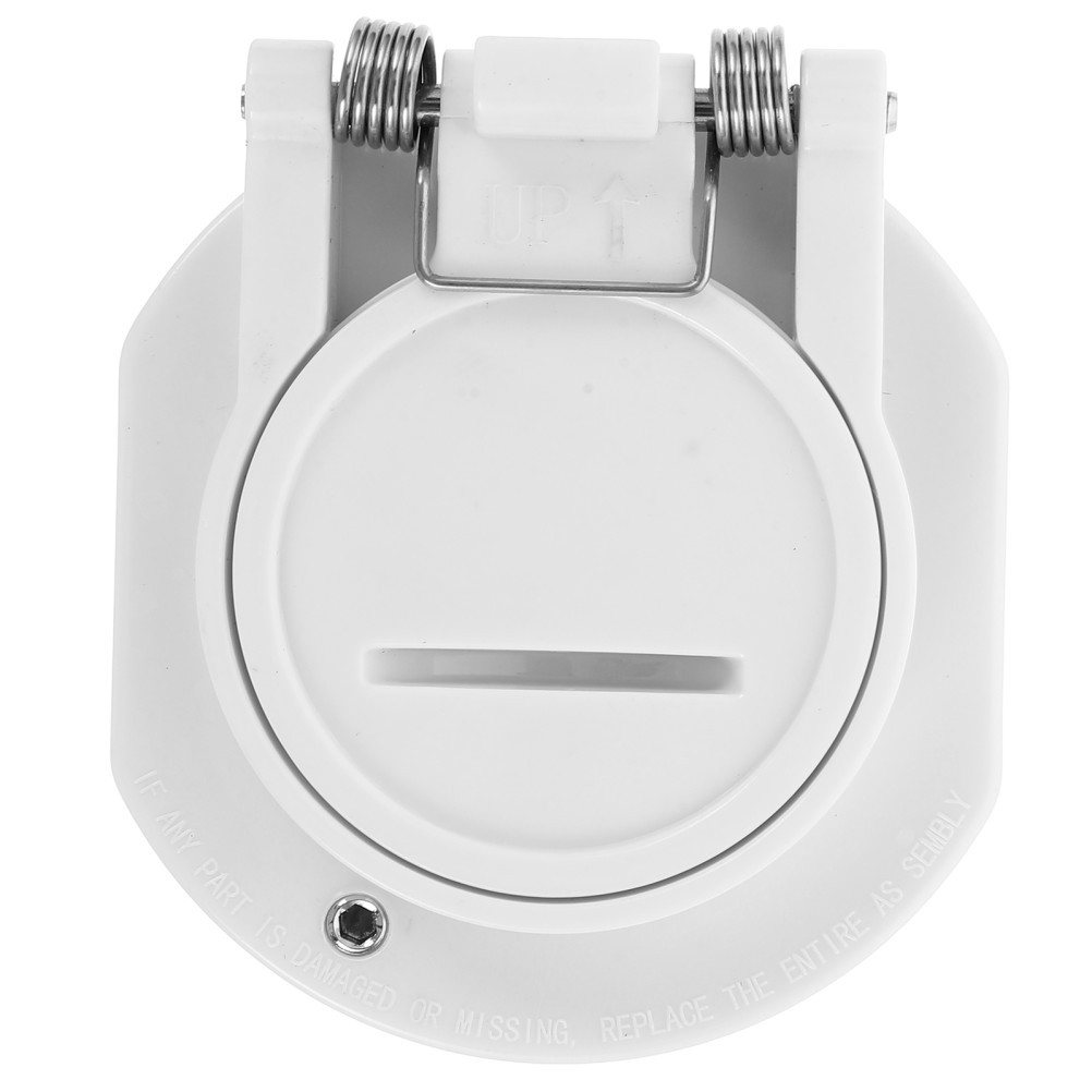 Rotation Pool Vacuum Safety Lock Replacement White Plastic 7.50X6.50X4.00 cm