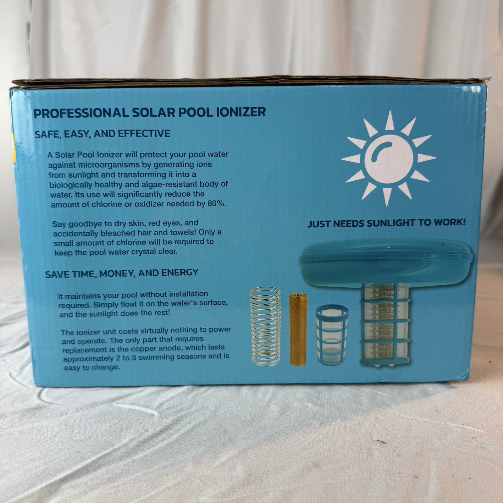 U.S. Pool Supply Solar Pool Ionizer Cleaner & Purifier – Copper