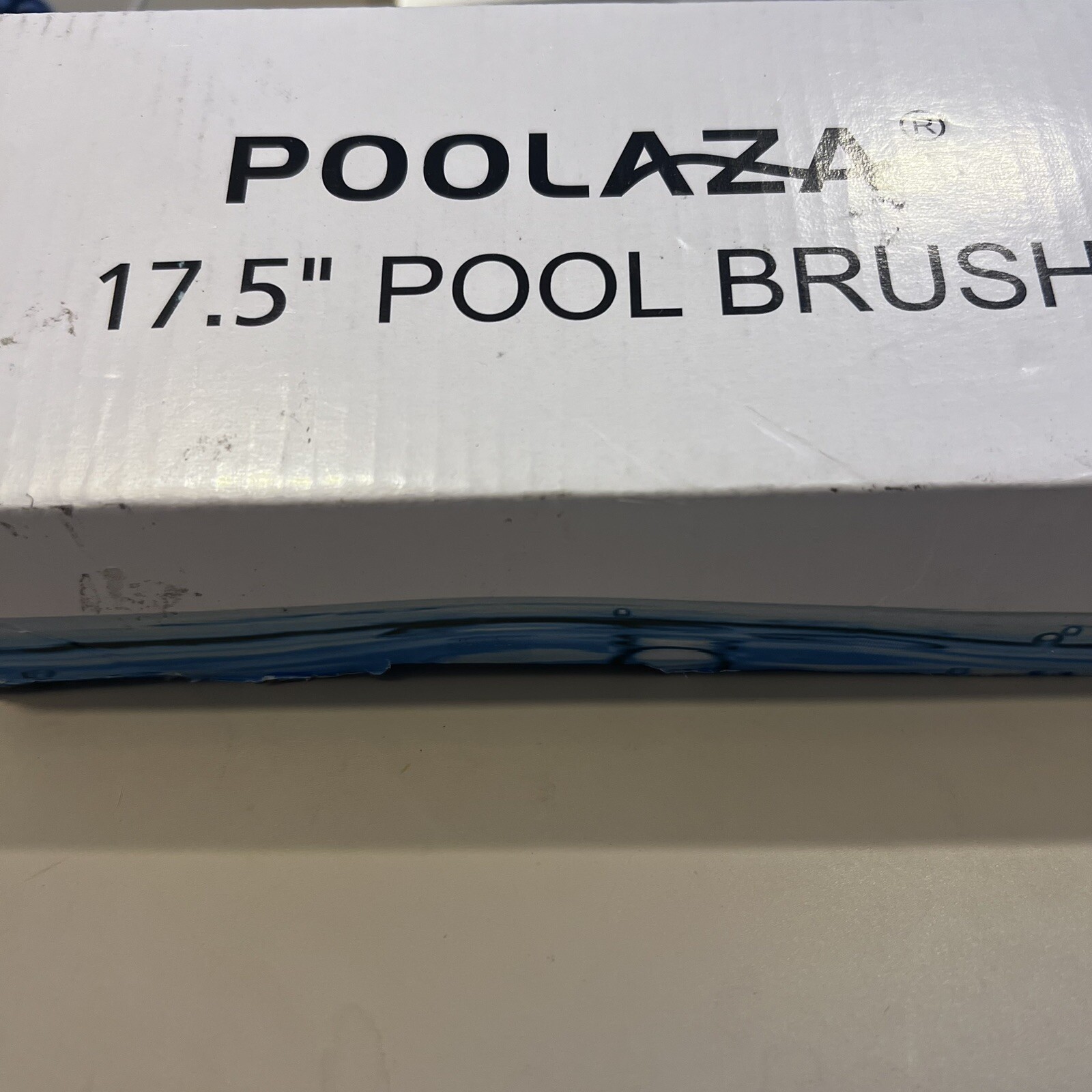 Pool Brush 17.5-Inch Wide with Curved Edges EZ Clip for All Pool Types