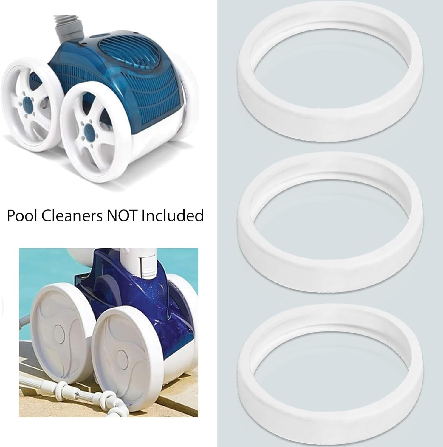 AR-PRO (Pack of 3 The Exact Pool Cleaner Tire Replacement – Compatible with Pola