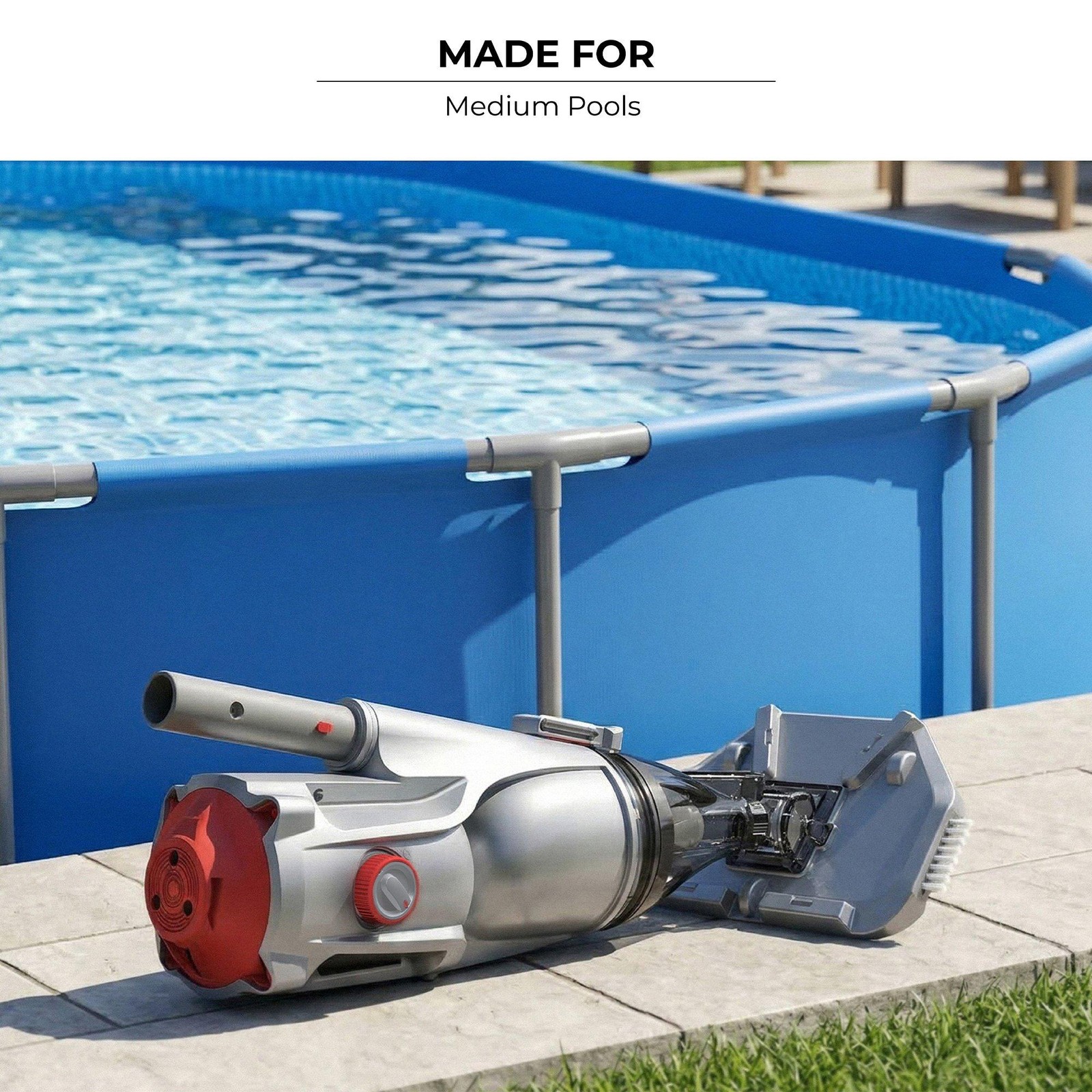 Voltera 33 Cordless Rechargeable Handheld Everyday Small and Medium Pool Vacuum