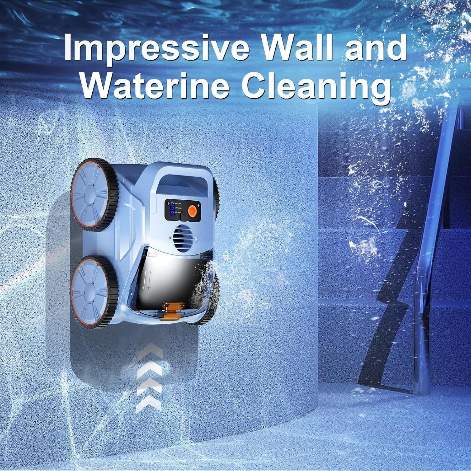 2026 NEW SAT 20 Pool Vacuum Cordless Pool Cleaner Robotic 3 Cleaning Modes