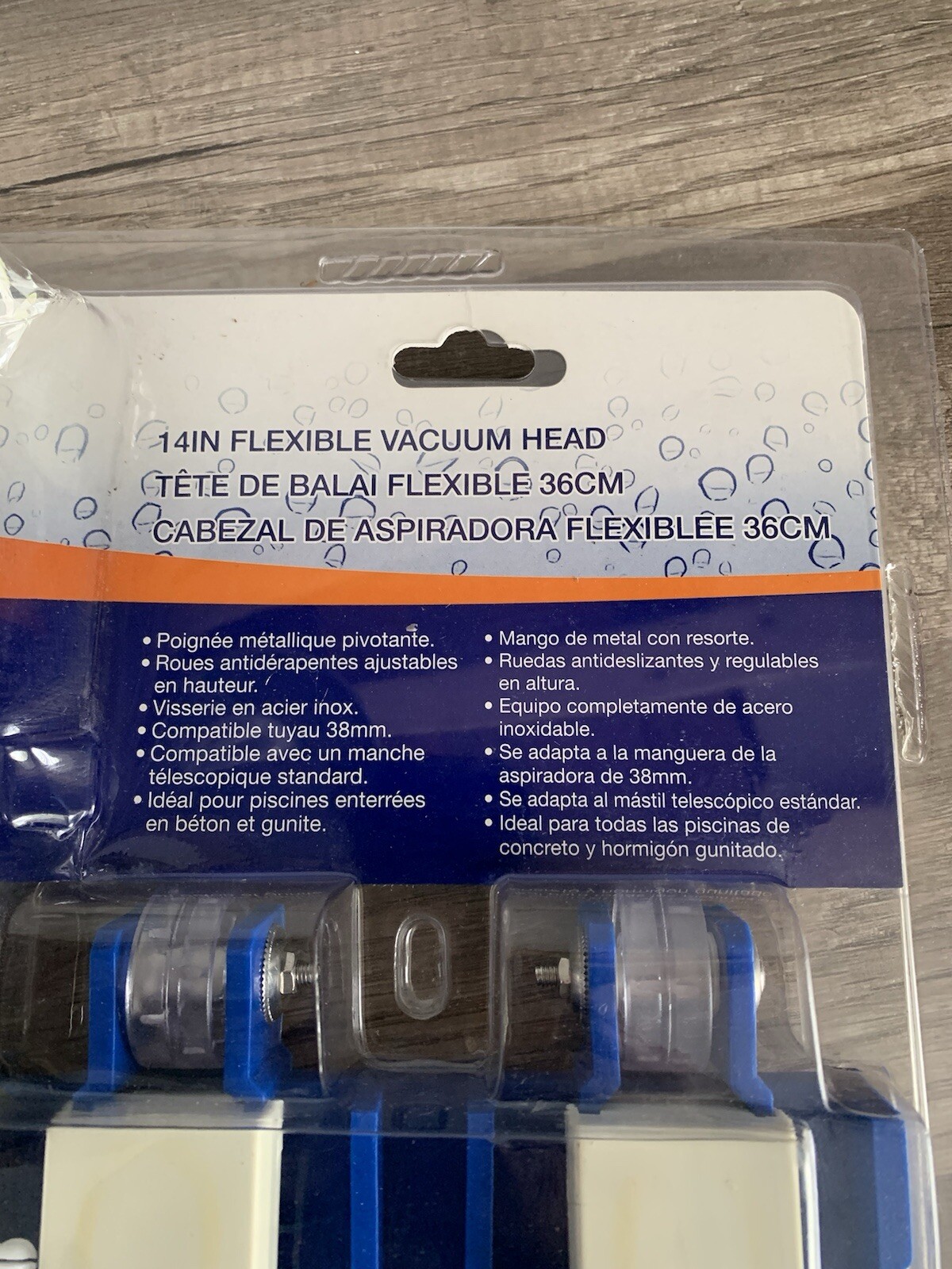 New Pool Style 14&prime; Flexible Vacuum Head Visserie En Acier Inox