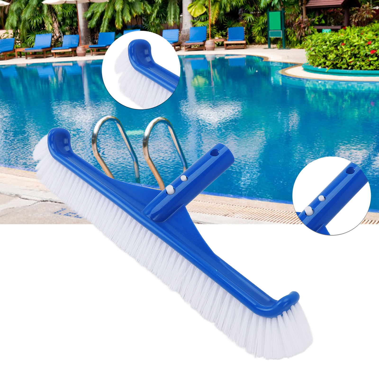 Pool Brush Head Efficient Cleaning Tool For Swimming Pools Nylon Easy To Use