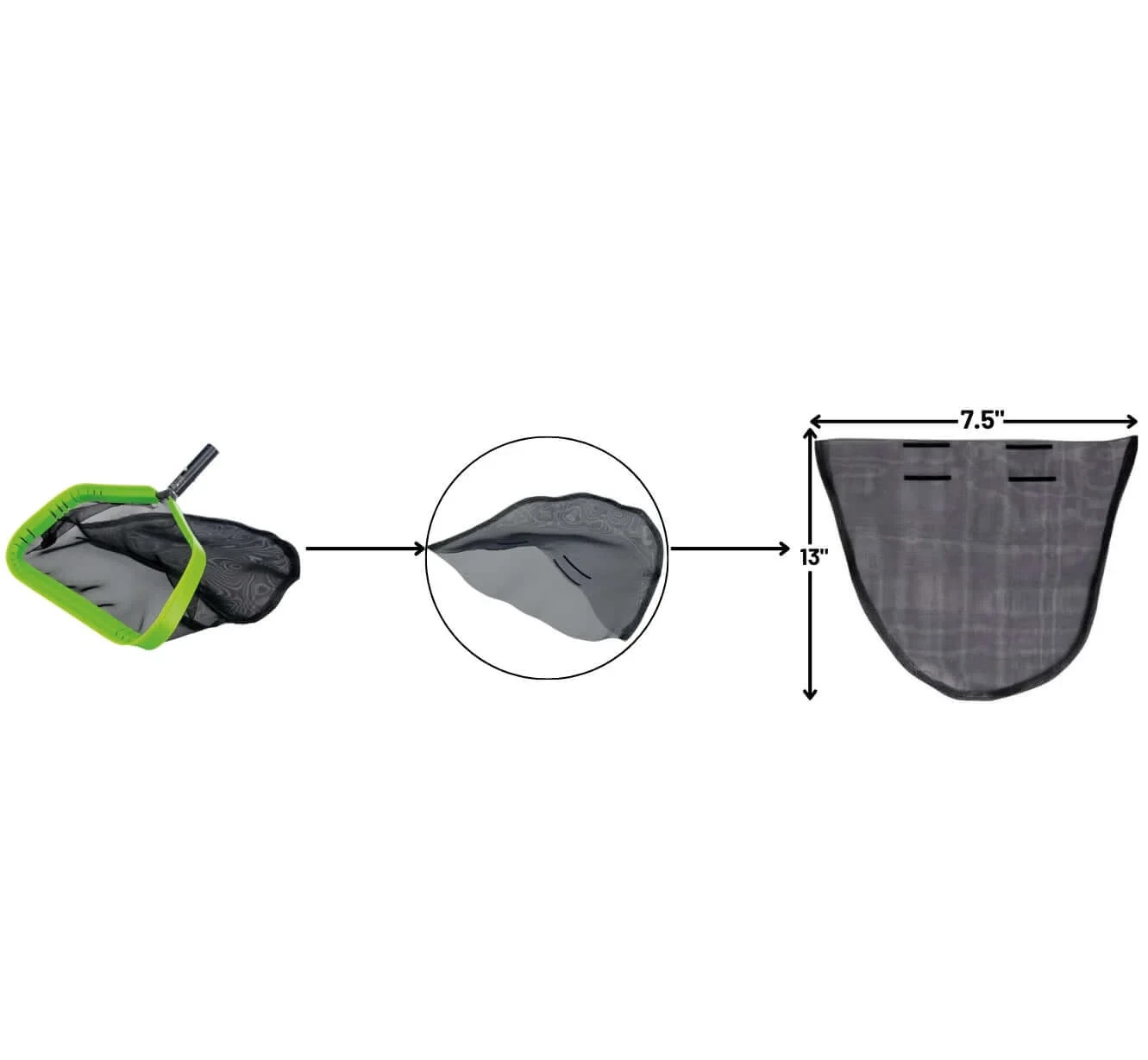 Piranha Professional Replacement Wide Mouth Leaf Net Bag | PA860
