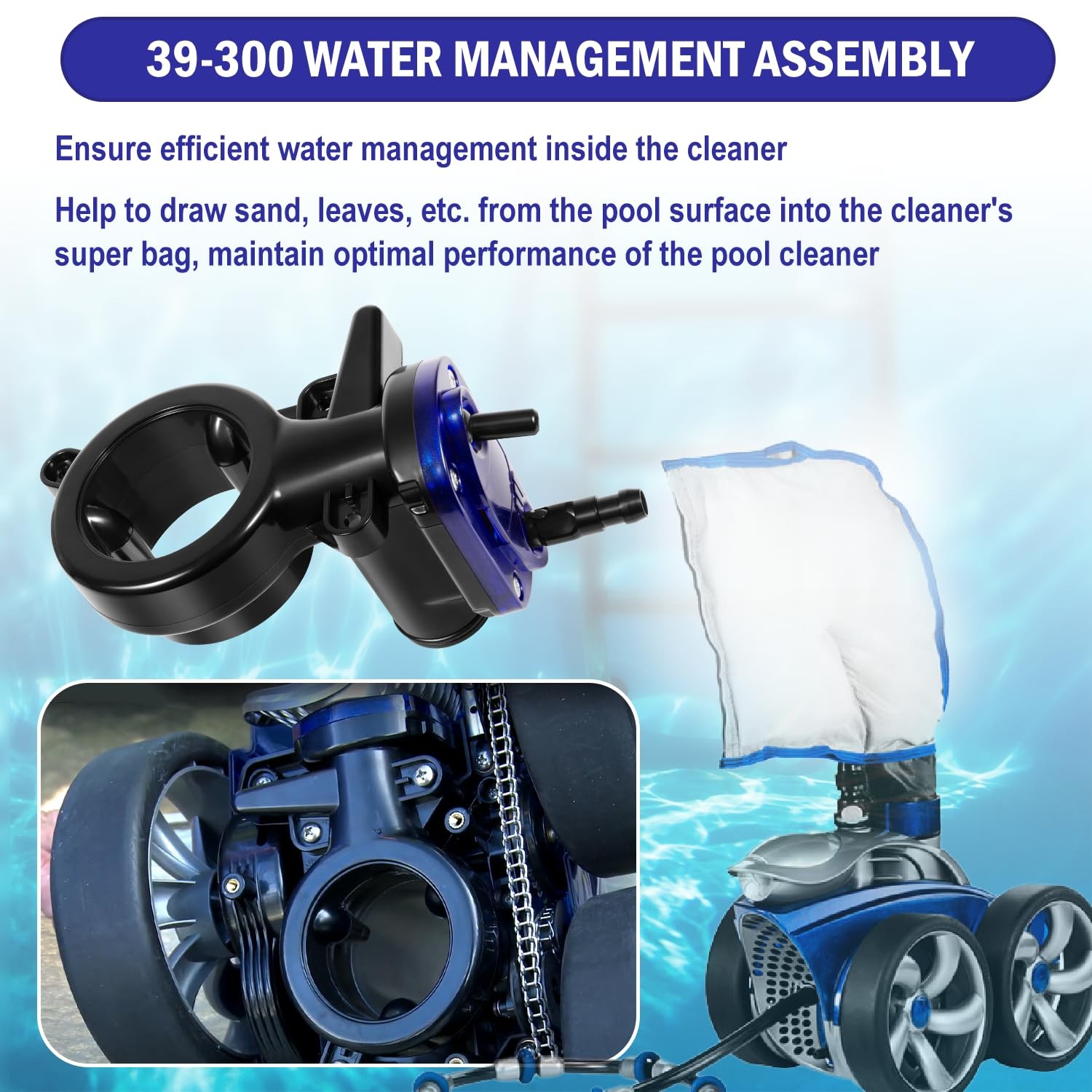 39-300 Water Management System Assembly For Zodiac 3900 P39 Sport Pool Cleaner