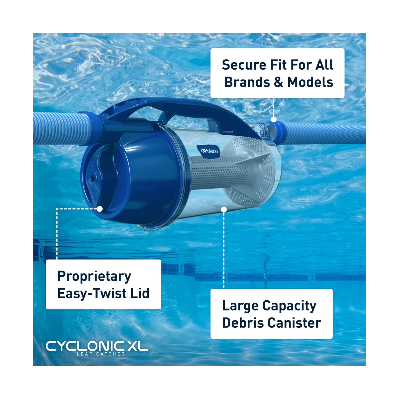 Polaris Cyclonic XL Leaf Catcher, Universal Fit & Easy to Install for Suction…