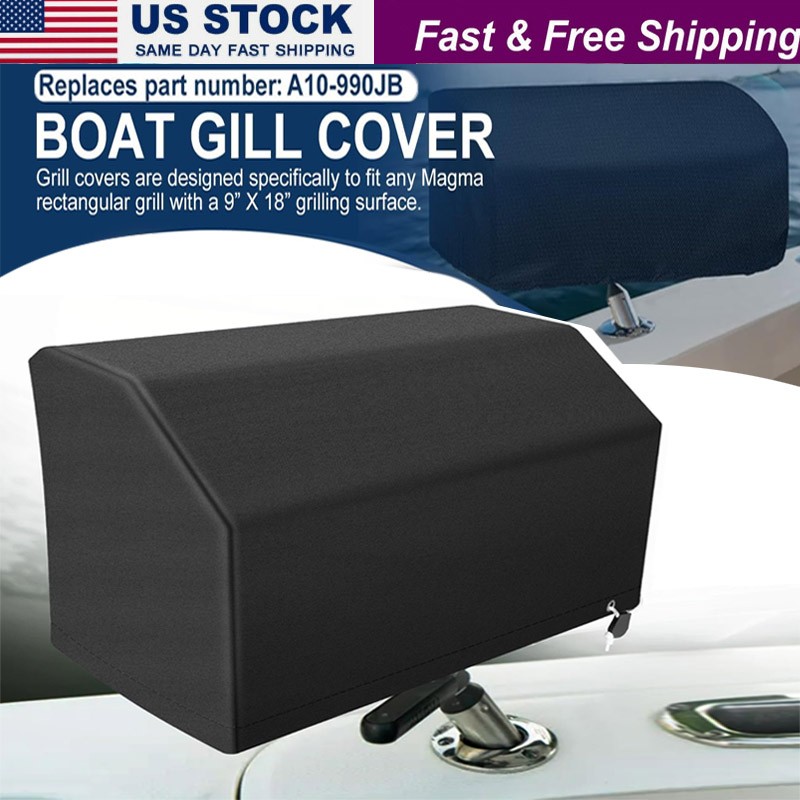 A10-990JB Rectangular Grill Cover for Magma Marine Rectangular Waterproof,