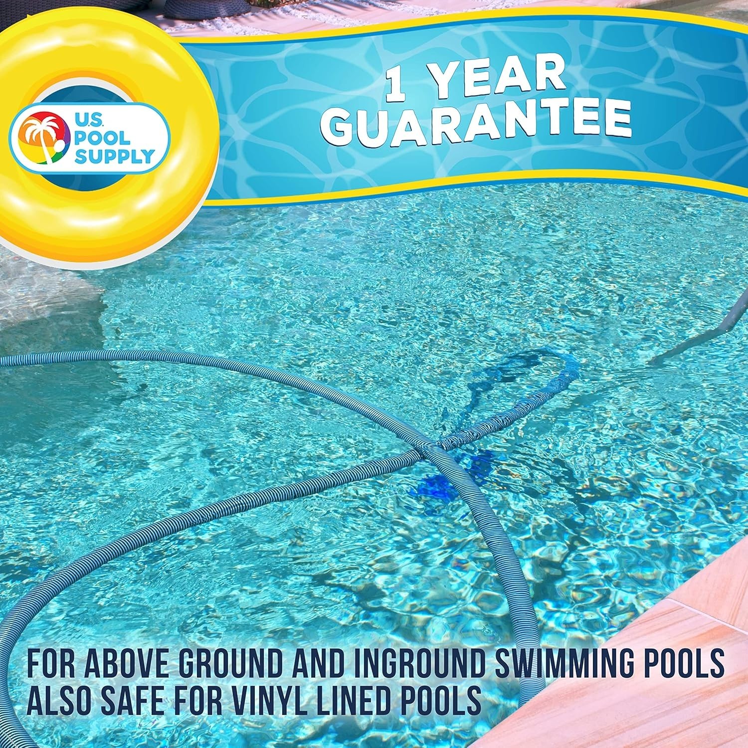 Essential 16&Prime; Manual Pool Vacuum Head – Fast Sinking & Secure Hose Connection