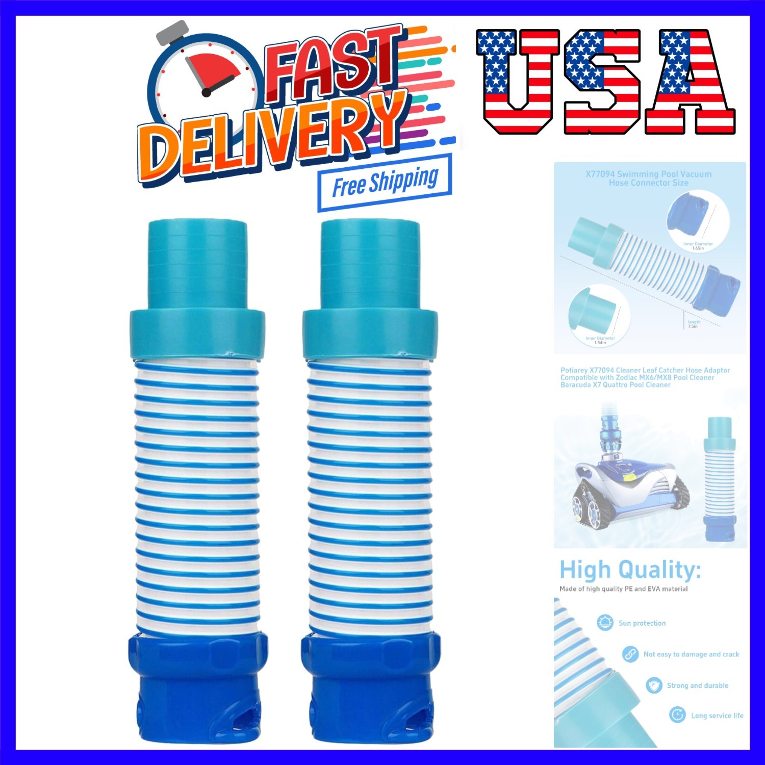 X77094 Pool Vacuum Hose Adapter for Zodiac MX6 MX8 Pool Cleaner 2 Pack