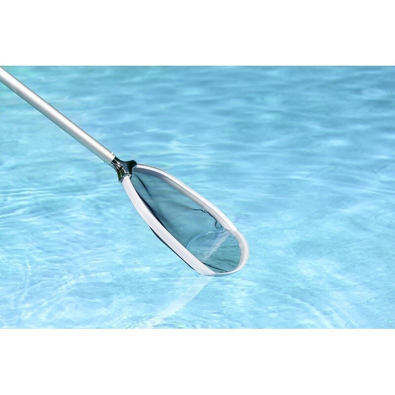 Commercial Swimming Pool Leaf Skimmer Heavy-Duty Aluminum Frame Nylon Mesh Net
