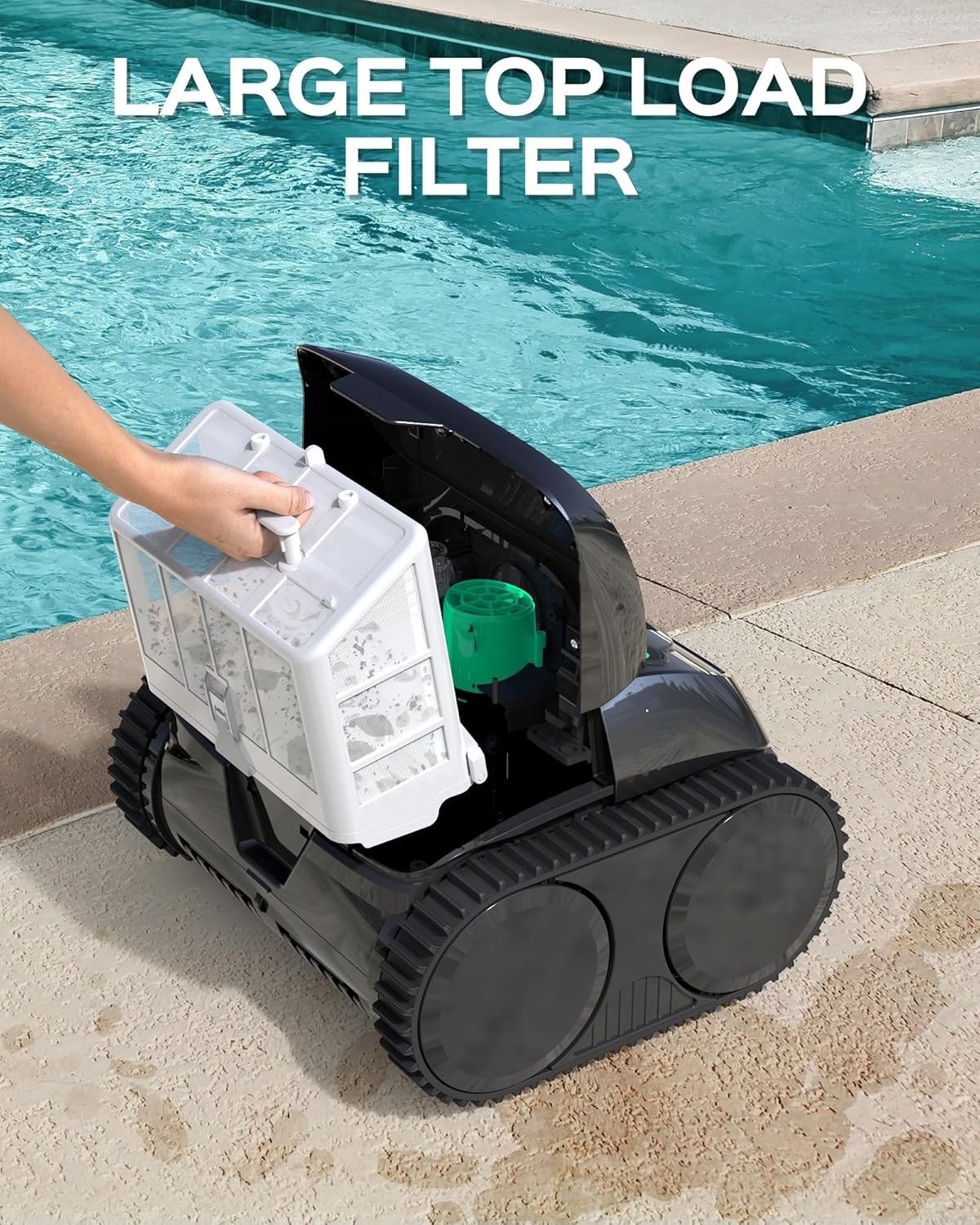 WYBOT C1 Pool Robot Vacuum, Smart APP Support, Auto Wall & Waterline Cleaning
