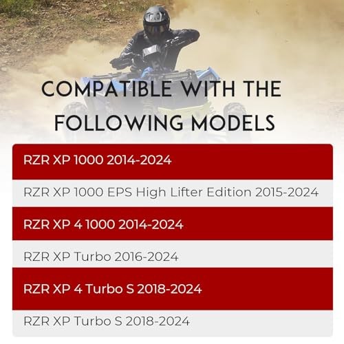 4PCS Pack Ball Joints Compatible with Polaris RZR XP 1000 2014-2024 RZR XP