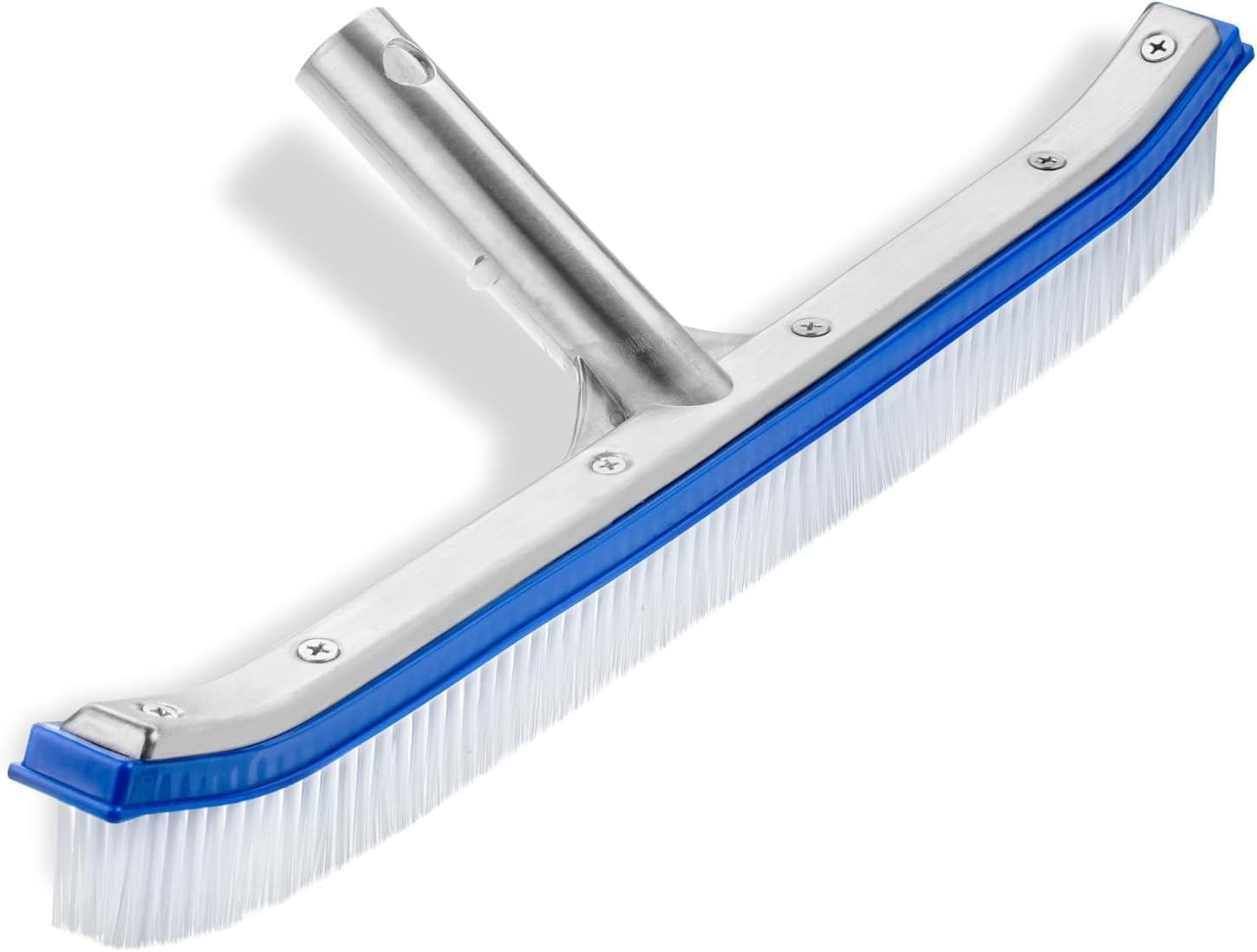 Aluminium Pool Brush Head – 17.3 In, Wall & Tile Brush, Nylon Bristles for Ingro