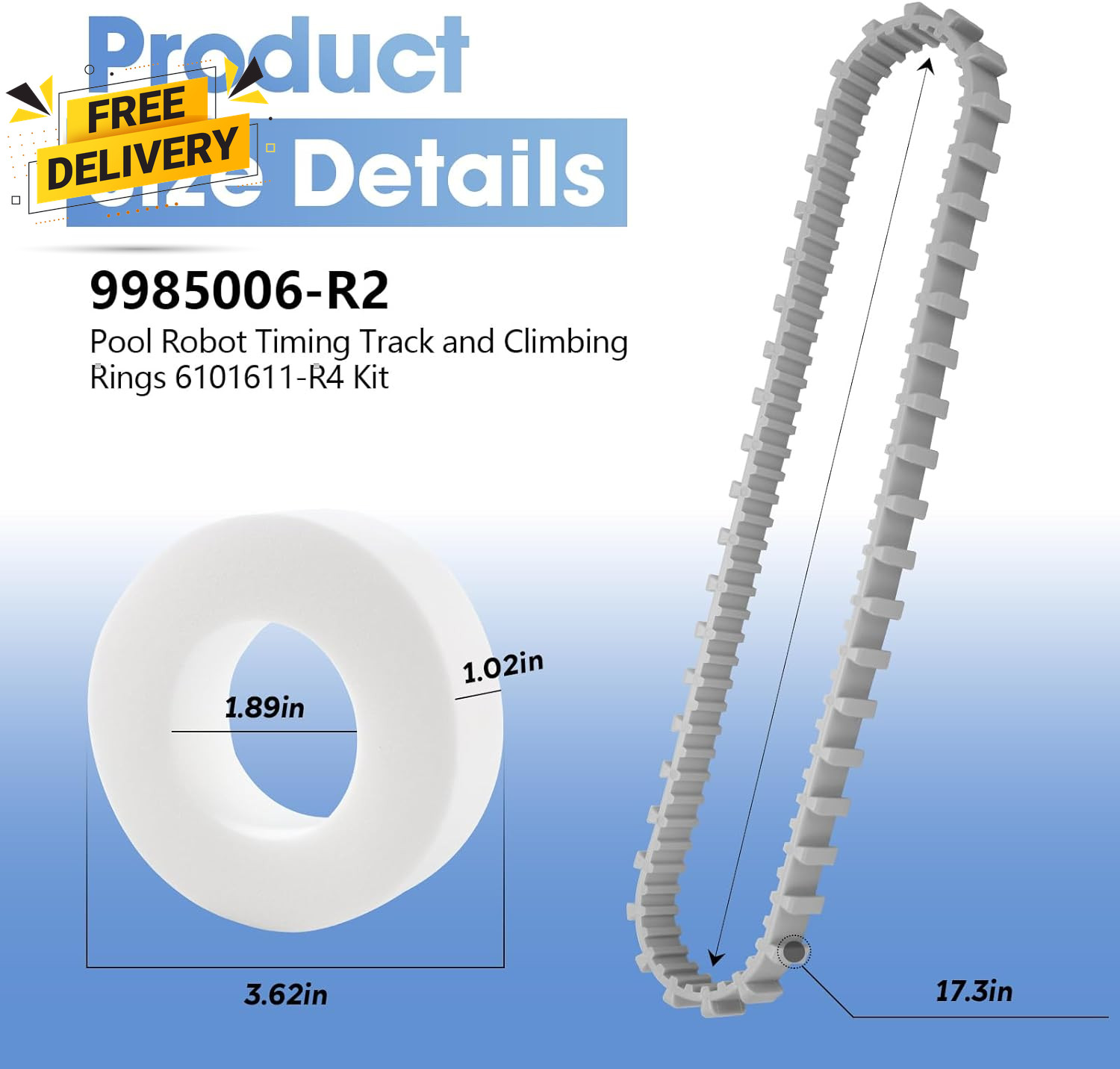 Pool Cleaner Accessories the Climbing Ring 6101611 R4 Timing Track 9985006