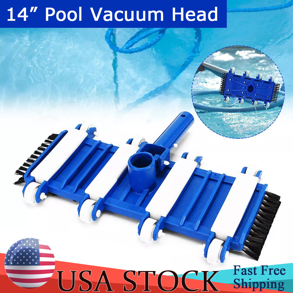 14&Prime; Wide Heavy Duty Above/In-Ground Swimming Pool Cleaner Vacuum Suction Head