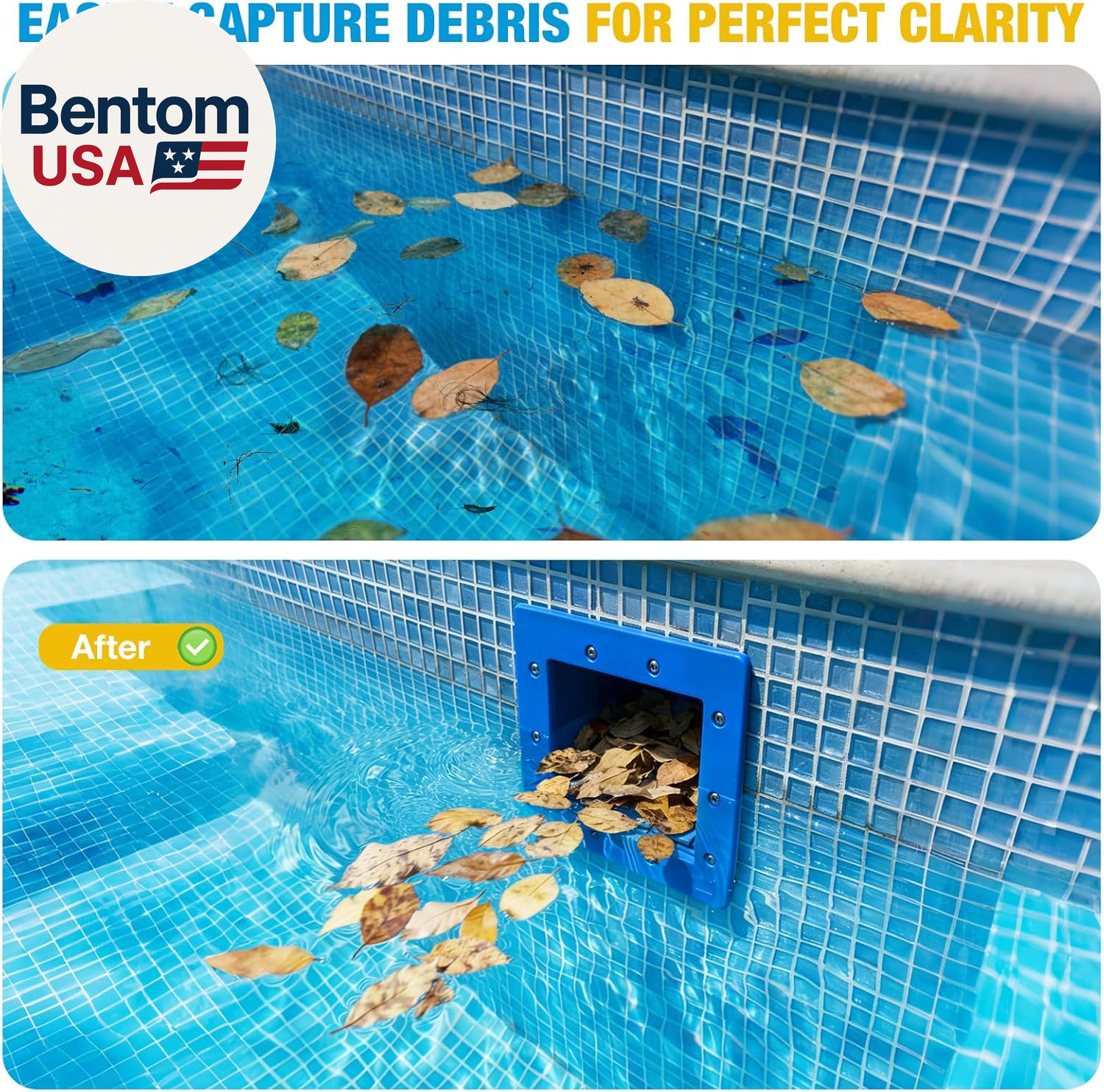 Above Ground Pool Skimmer, Heavy Duty Through-Wall Mount Pool Skimmer Kit with A