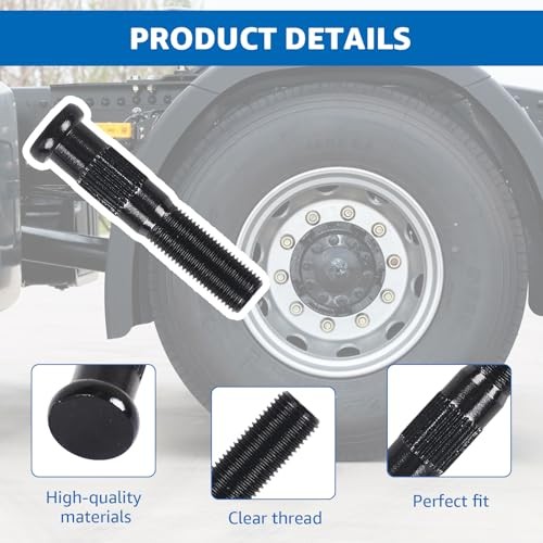 Replacement for Dexter 5200, 6000 7000, lb 7-262 Trailer Press-in Wheel Studs
