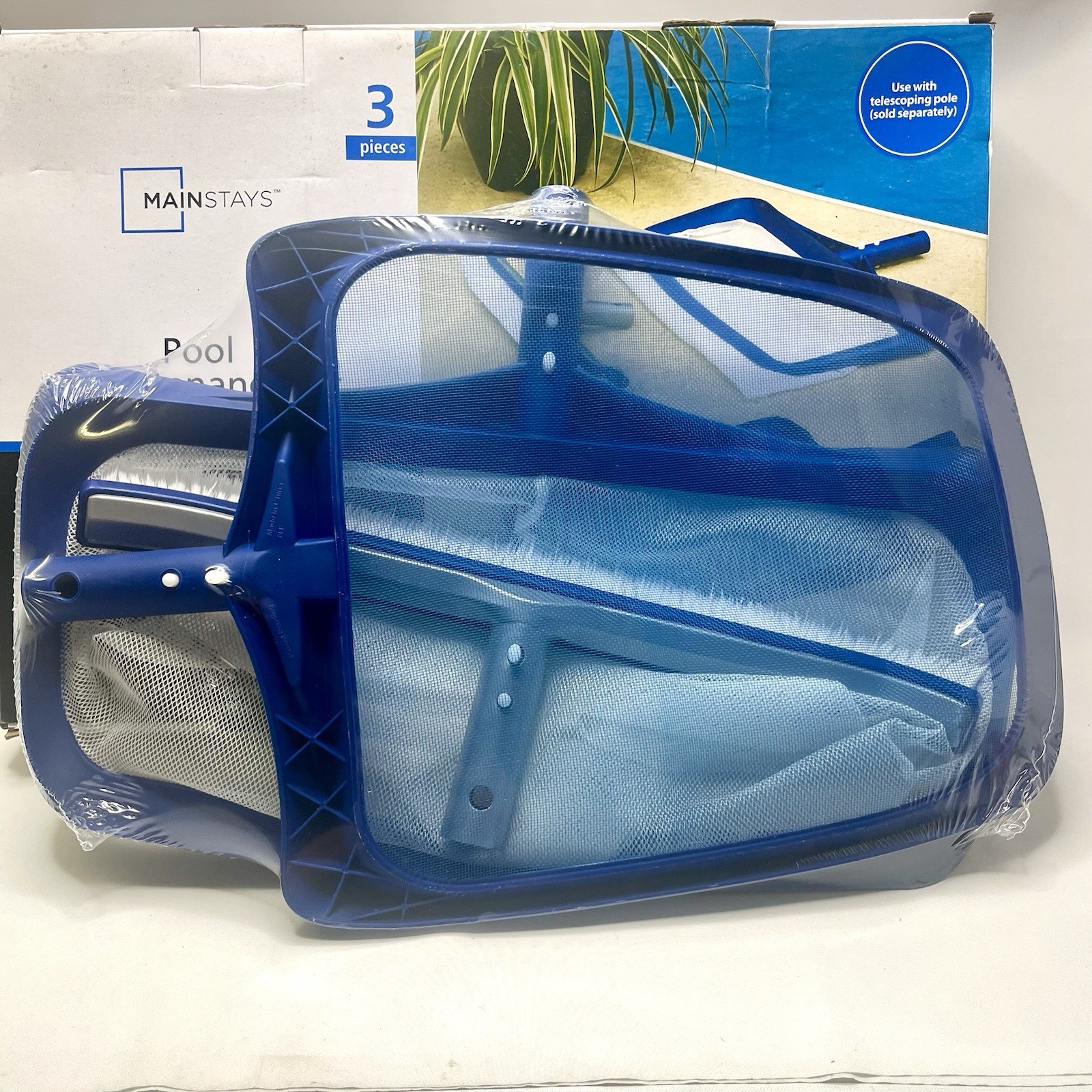 Pool Maintenance Kit *BRAND NEW* Wall Brush Leaf Skimmer Leaf Rake Set Mainstays
