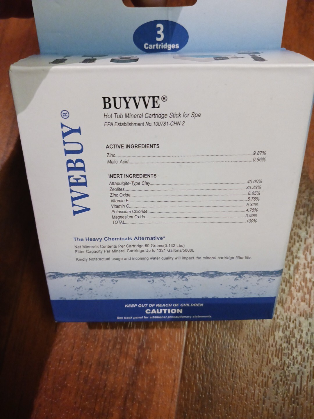 VVEBUY HOTUBJOY Mineral Cartidge For Spa Floating System & Inline System 3cnt