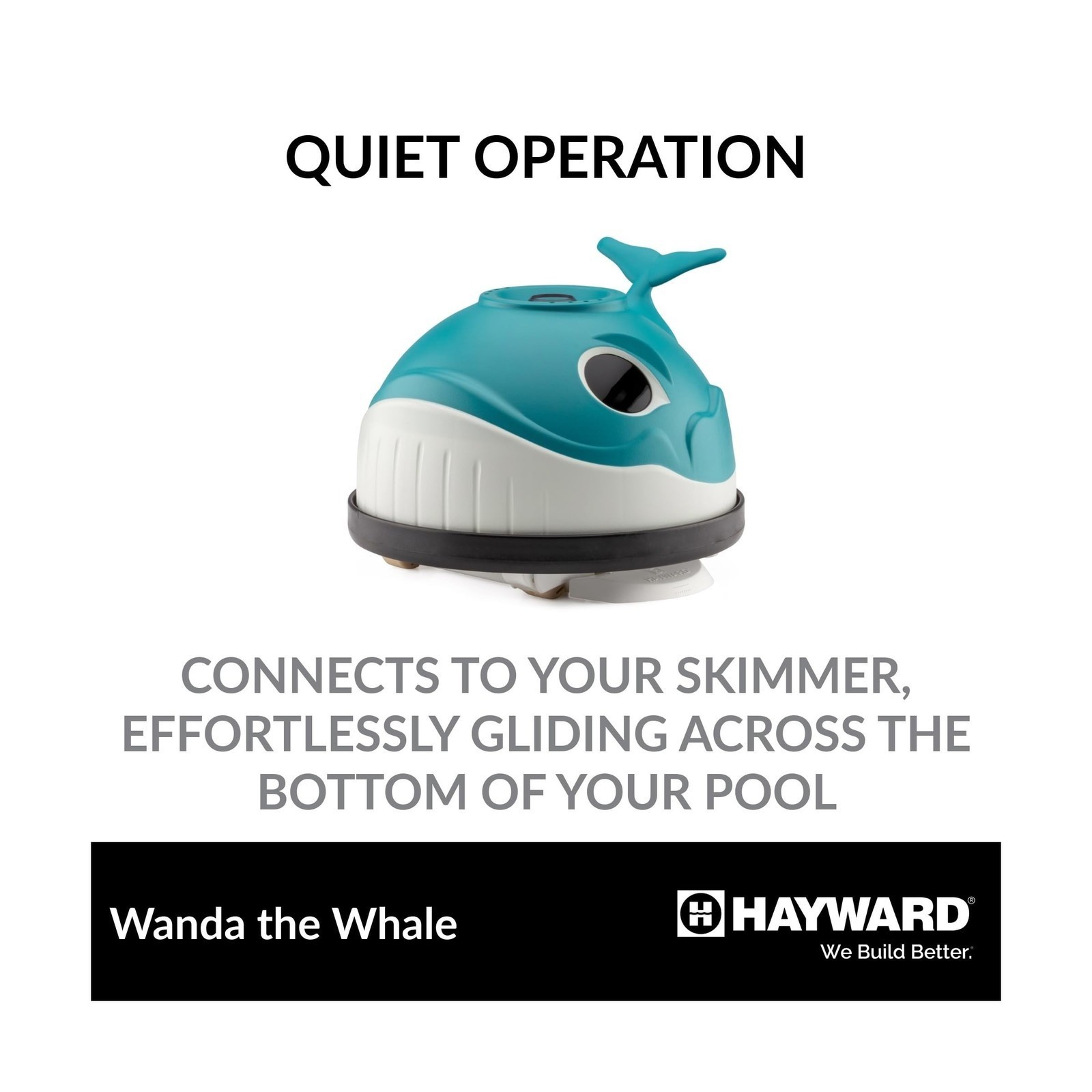 W3900Wanda the Whale Above-Ground Suction Pool Cleaner For Any Size Pool,12.92&Prime;H