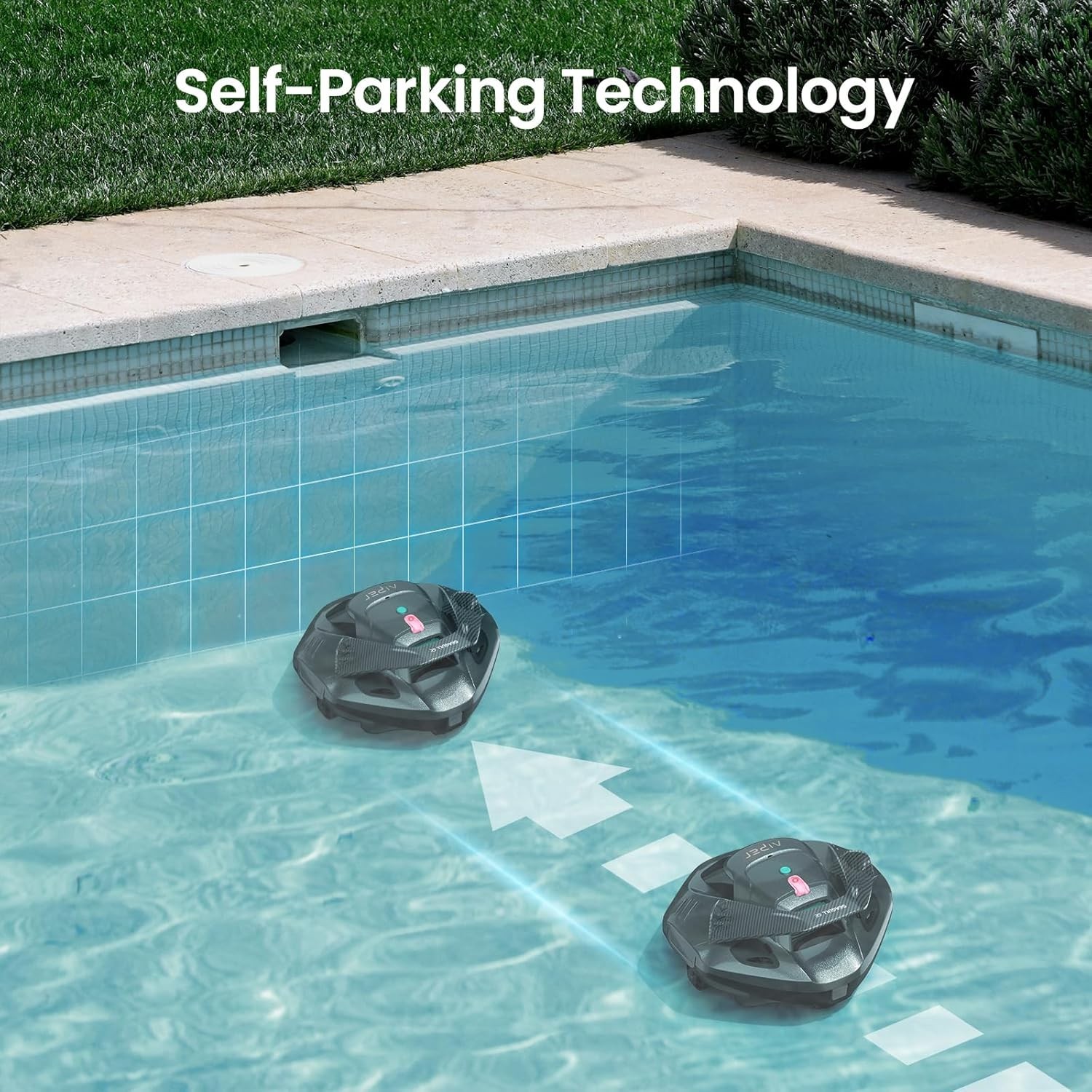 Seagull SE 2025 Cordless Robotic Pool Cleaner 1200GPH Suction, 90 Min Battery…