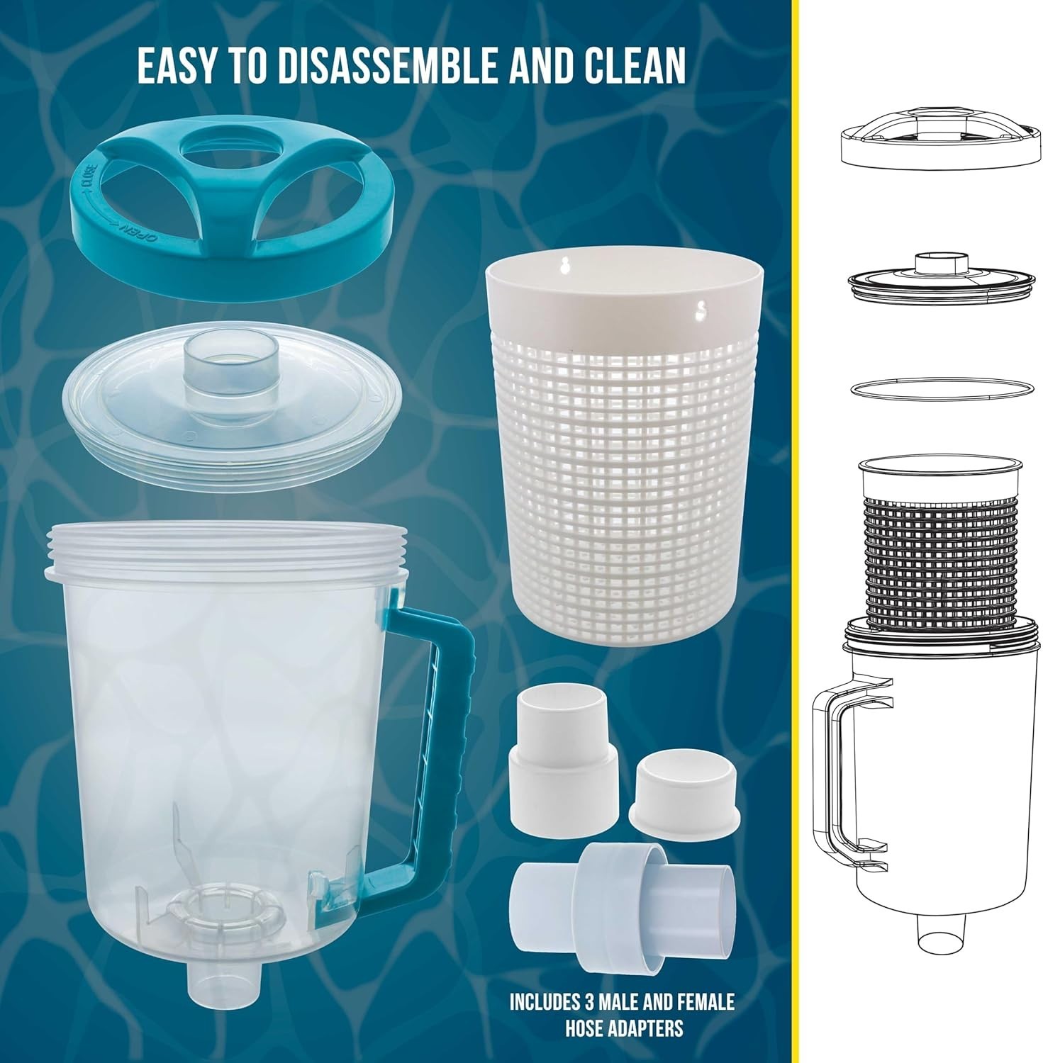 Professional In-line Leaf Canister