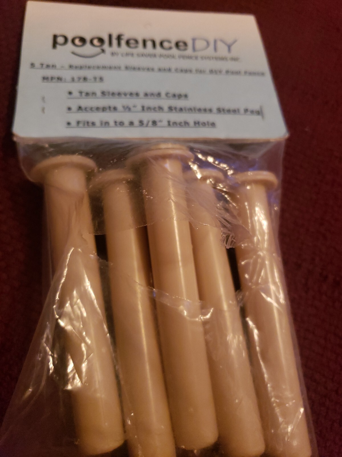 Life Saver Pool Fence 178-T5 DIY Removable Mesh Safety Fence for Pools, Tan