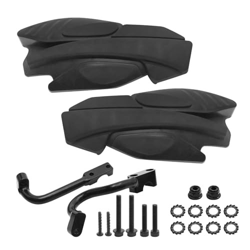 2876846 2PCS Black Handguards with Mount Brackets Kit Replacement for Polaris