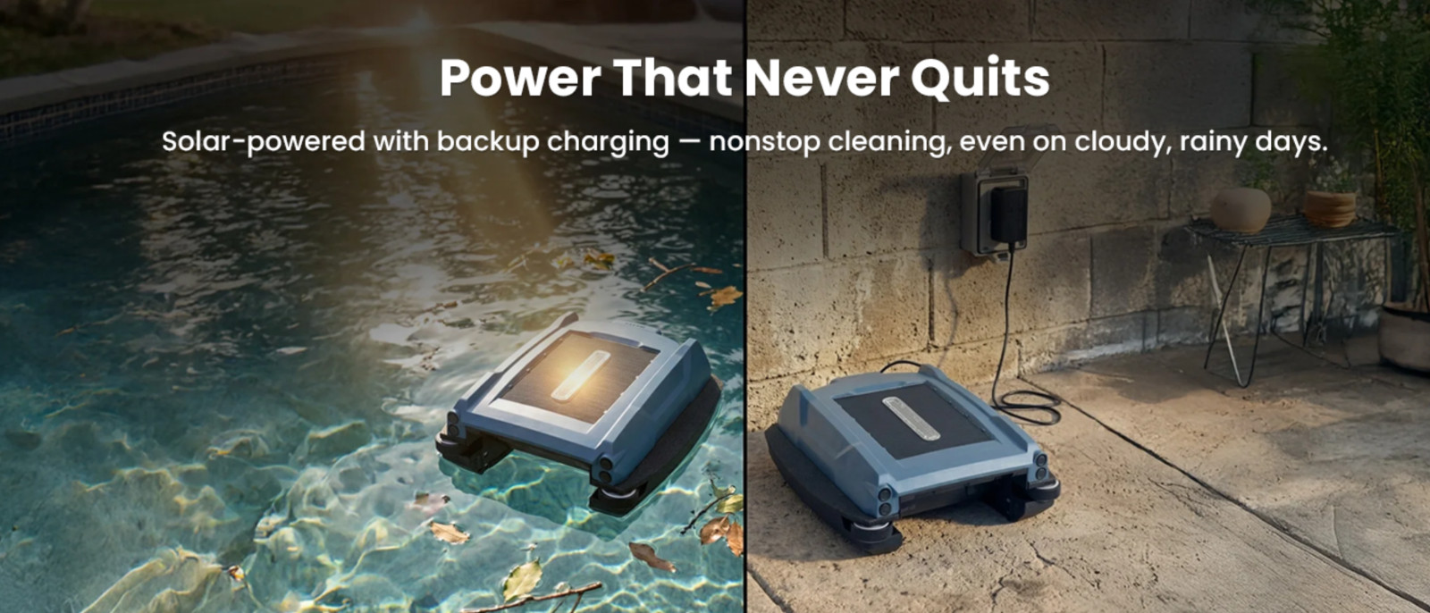 BETTA Neo Solar Powered Robotic Pool Skimmer, Smart App Control, In/Aboveground