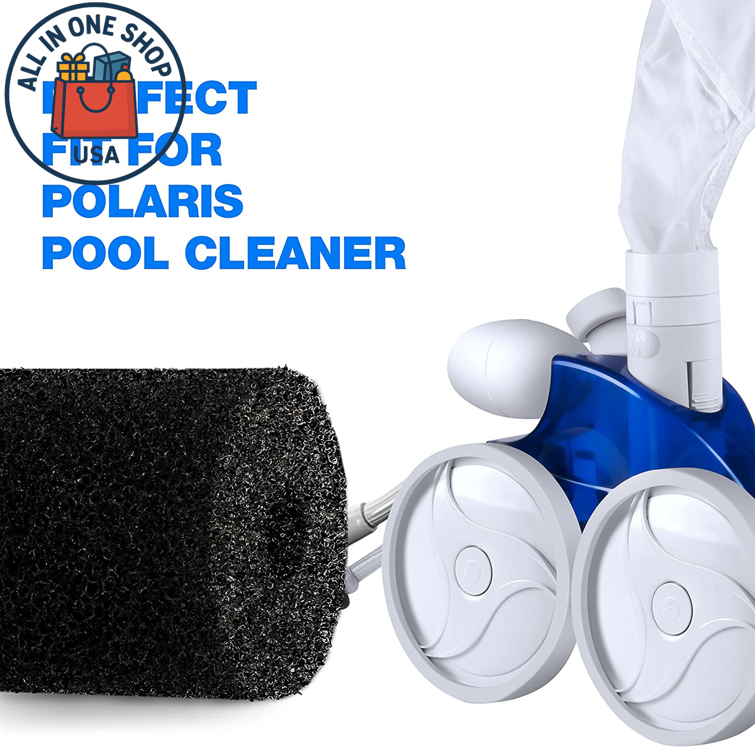 Polaris Pool Cleaner Tail Sweep with Scrubber for Models 3900, 380, 360, 280,180