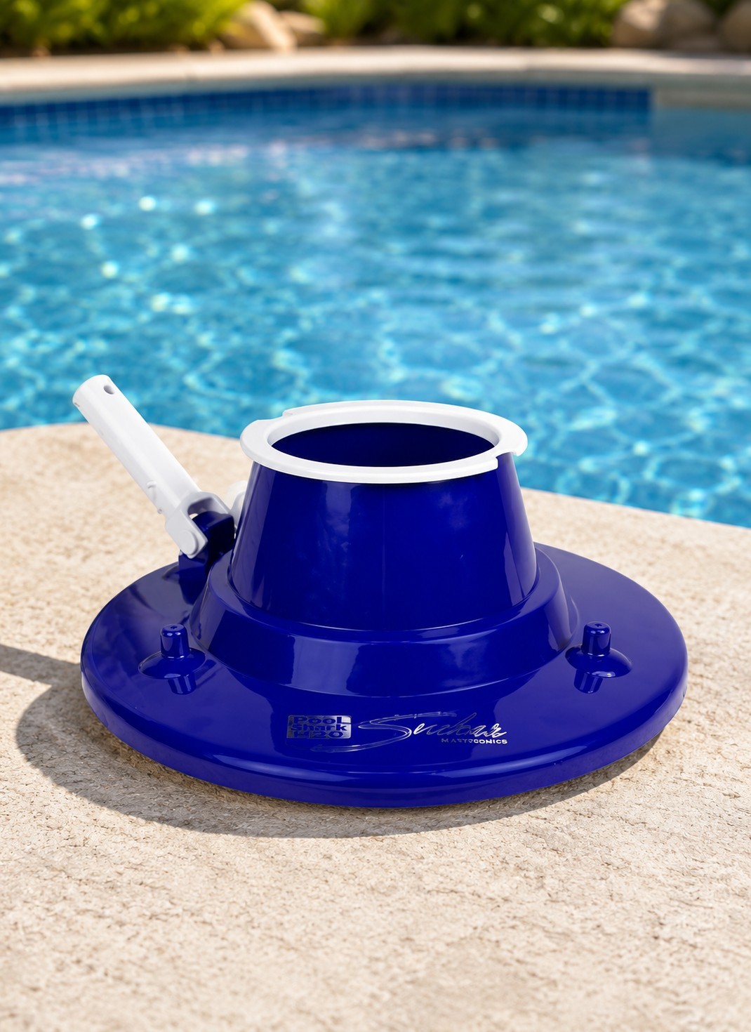 Poolmaster 28300 Big Sucker Manual Swimming Pool Leaf Vacuum Head Blue