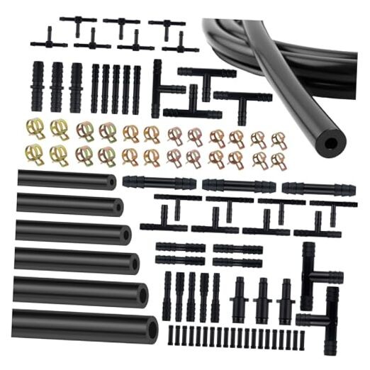 6PCS 5Ft Silicone Vacuum Hose Automotive Kit,ID 94PCS