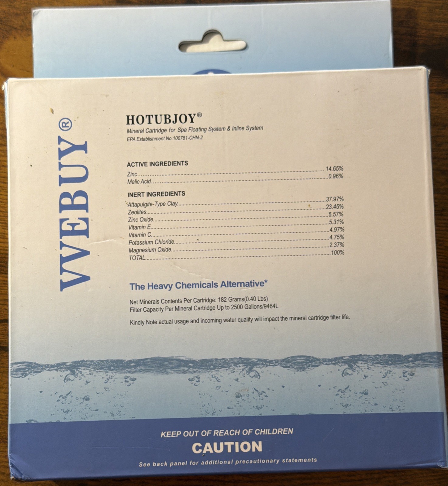 3 Pack HOTUBJOY Hot Tub Filter Spa Mineral Cartridge Sticks VVEBUY New in Box